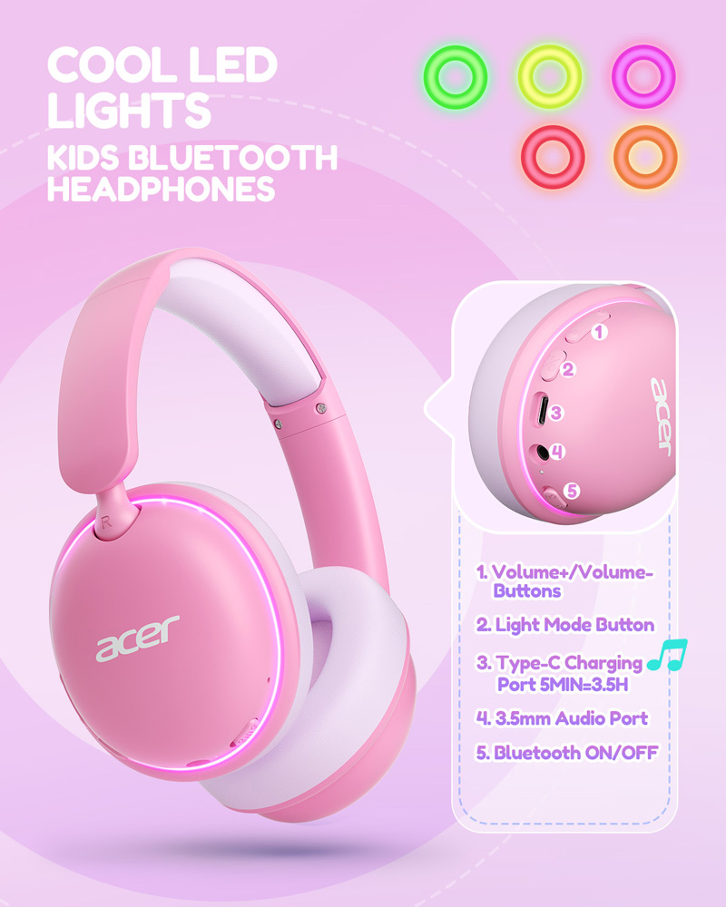 Fones de ouvido Acer Kids Blue - Wired Earphone Lightning avaliação e preço